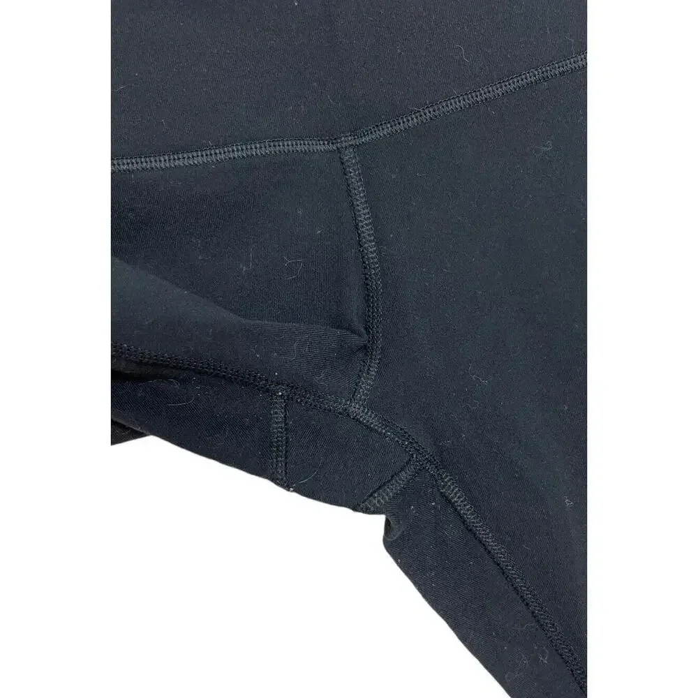 Lululemon Black Capri Leggings Unknown Size Refer To Measurements Yoga Women’s